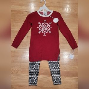 Girls Tahari Set of Dress & Legging